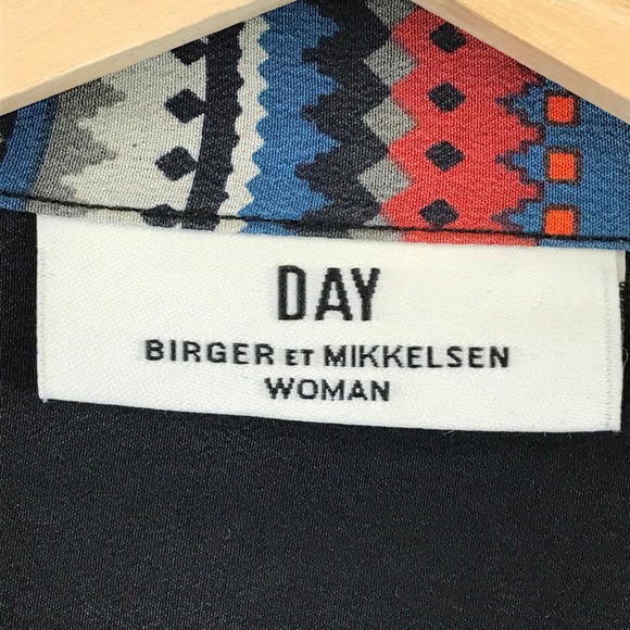 DAY Birger et Mikkelsen Woman Silk Striped Button Up Shirt Size 36 - Picture 3 of 8